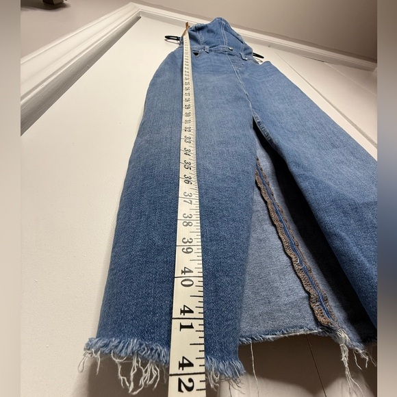 Pilcro - The Madi Front-Slit Denim Dress Strapless Western Boho - XSP - Picture 11 of 15